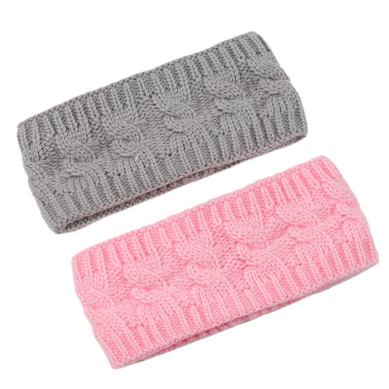 Bandeau en peluche tricoté en laine frite torsadée, couvre-chef élargi pour hommes et femmes, automne et hiver, chaud, sport, oreille_voghion.com