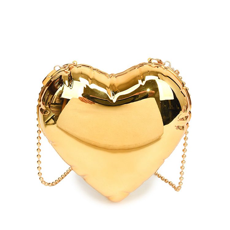 Acrylic Box 2024 Summer New Fashion Heart Simple Elegant Chain Crossbody Women's Bag_voghion.com
