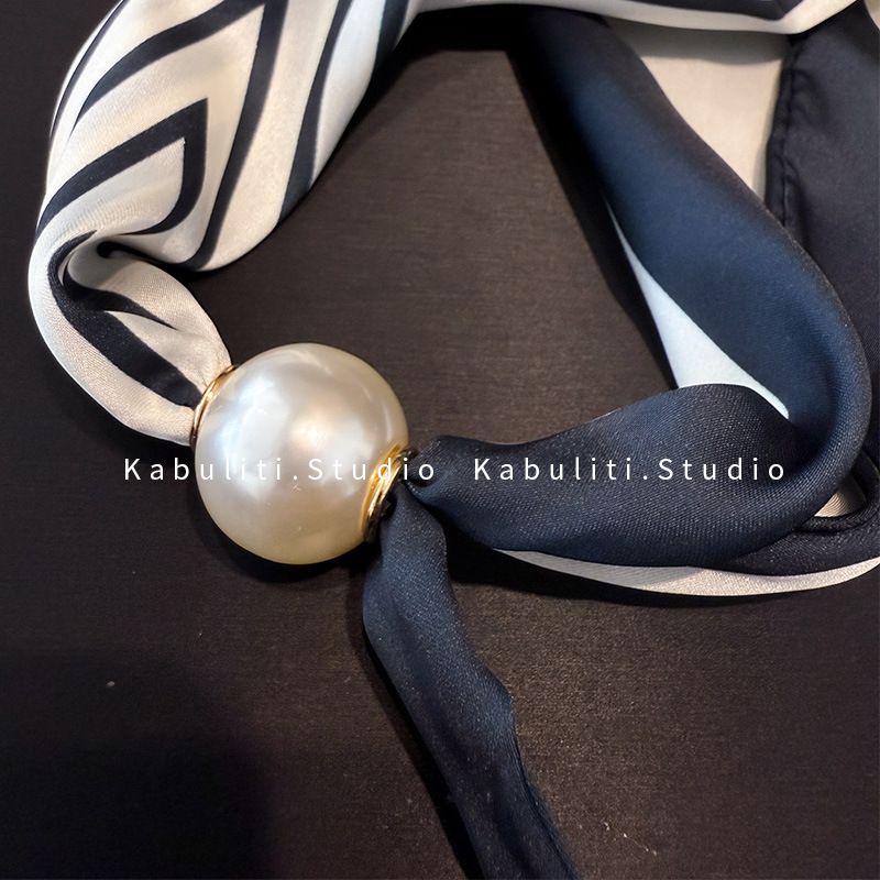 Colletto per camicia professionale abbinato, con fibbia magnetica a righe bianche e nere, in seta, stretto e lungo, per protezione del collo da donna_voghion.com