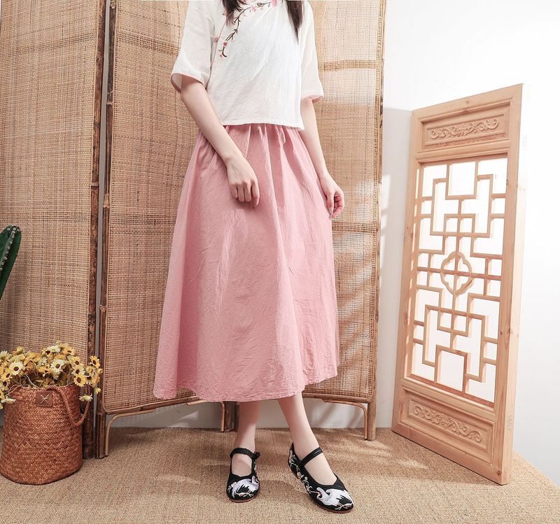 Hanfu Xianhe Besticktes Tuch Antike Kleidung, Kuhsehnensohle, Tanzschuhe mit niedrigem Absatz, Damen-Einzelschuhe_voghion.com