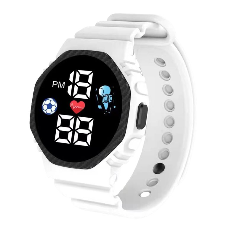 Orologio digitale sportivo a LED quadrato luminoso elettronico Xinweiqing per studenti, da uomo, da donna e da bambino_voghion.com