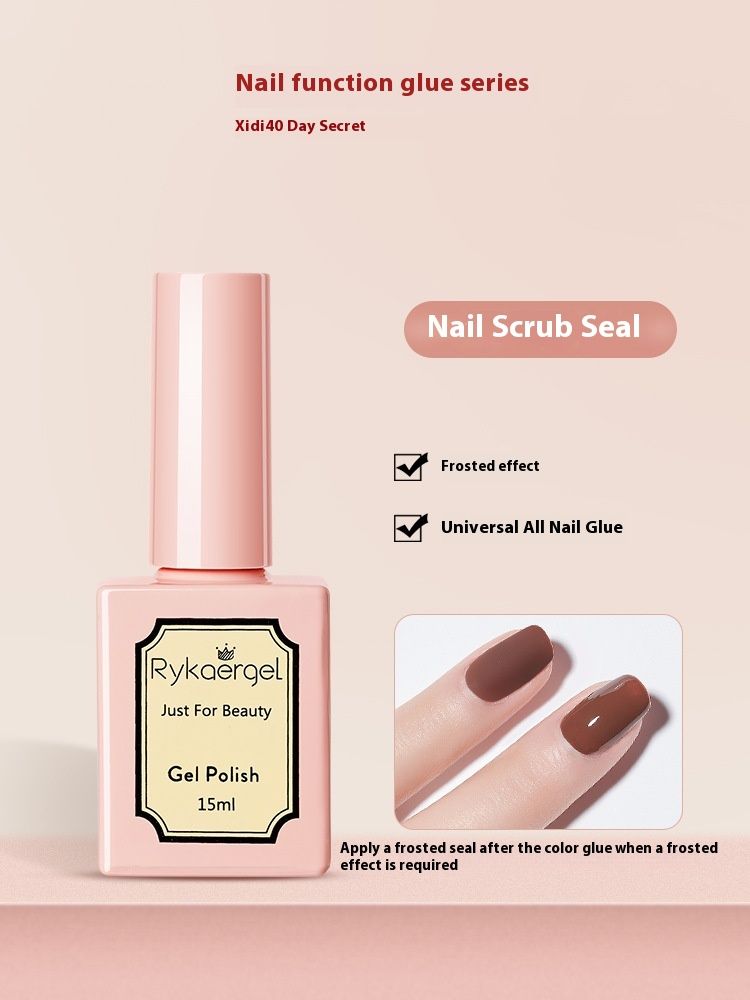 Nail Shop Nail Polish Glue Detachable Primer Seal Reinforcing Glue Matte Frosted Tempered Seal Package Durable_voghion.com