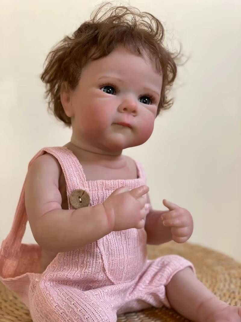 18-tolline elutruu Bebe Bettie tüdrukule täissilikoonist vinüülist 3D maalitud vastsündinud beebinukk lastele sünnipäevakingitused_voghion.com