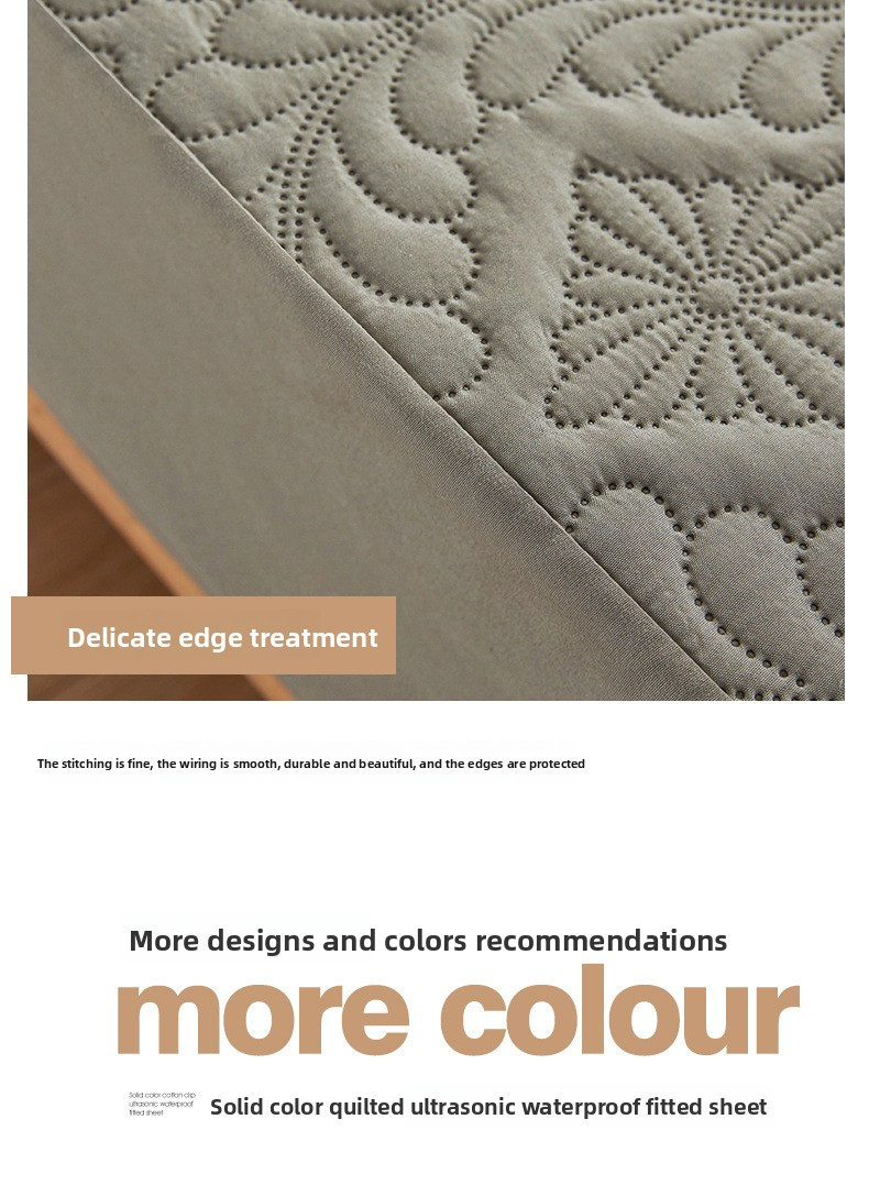 Protège-matelas imperméable matelassé - Drap-housse entièrement recouvert avec envers antidérapant (hypoallergénique et anti-acariens, respirant)_voghion.com