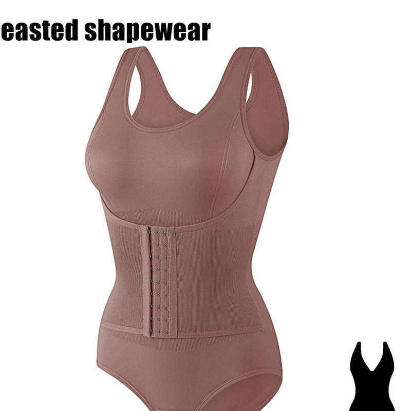 Plus Size Seamless Shapewear Bodysuit With Hook Closure – Tummy Control Butt Lift High-Waisted Slimming Underwear For Women_voghion.com