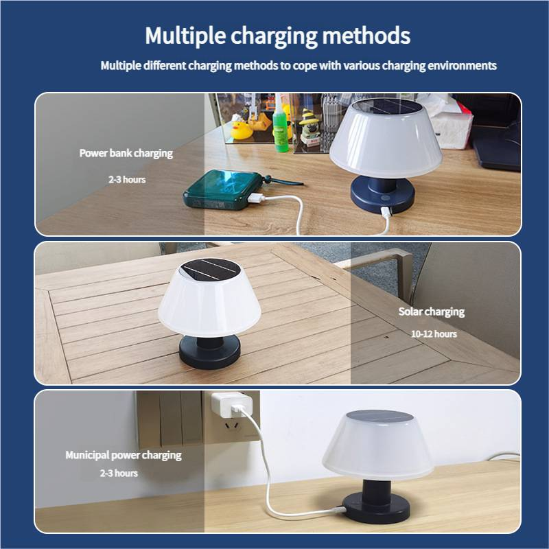 Outdoor Bar Solar Charging Table Lamp Outdoor Garden Solar Night Light Bar Table Lamp_voghion.com