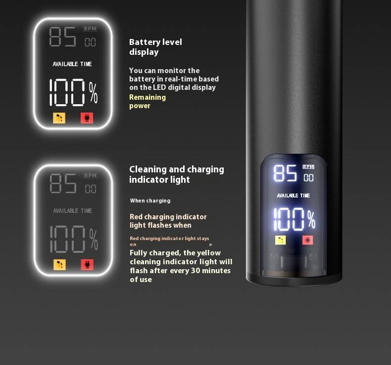 Professioneller Haarschneider – Kabelloser Trimmer aus Titan mit LCD-Display, ultraleisen Motor und Schnellladung Typ C für Männer, Frauen und Haustiere_voghion.com