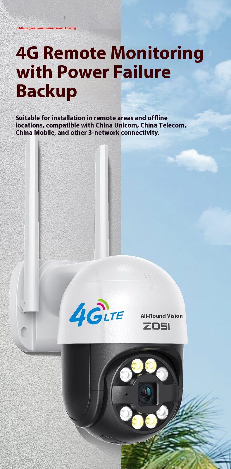 Outdoor Security Camera, 1080P HD, IP66 Waterproof, 30ft Night Vision, Motion Detection, Auto Day/Night Mode For Indoor & Outdoor Surveillance_voghion.com