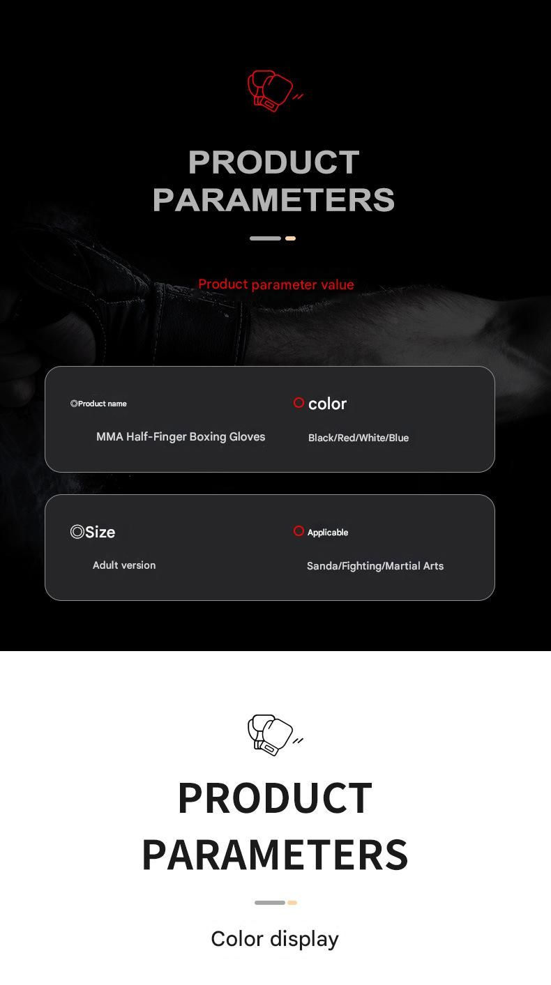 Sparring- und Boxsack-Kombination – Profi-Halbfingerhandschuhe_voghion.com