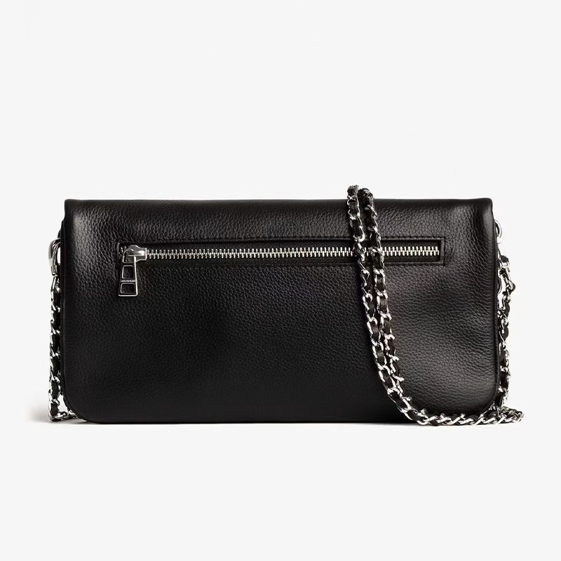 Borsa a tracolla in PU nera, nuova moda 2025, design di lusso, casual, da donna_voghion.com
