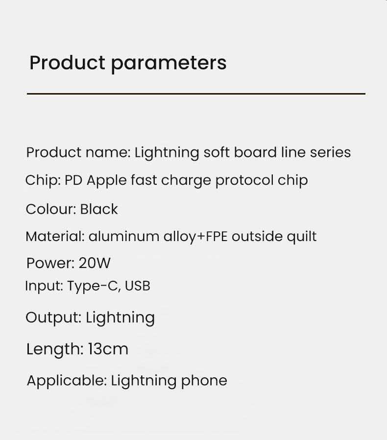 Câble USB C court Ultra PD 20W pour iPhone 14 13 Pro Max 3A câble de charge rapide pour iPhone 12 Mini Pro Max USB_voghion.com