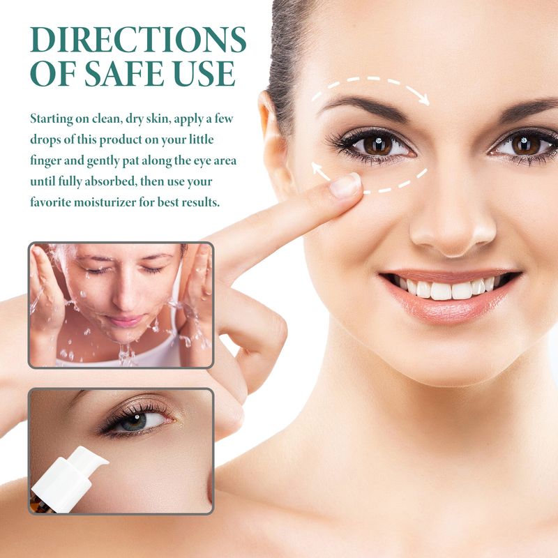 OceAura Puffy Eye Serum, Repair Essence Refreshing Hydrating Firming Brightens The Nicotinamide_voghion.com