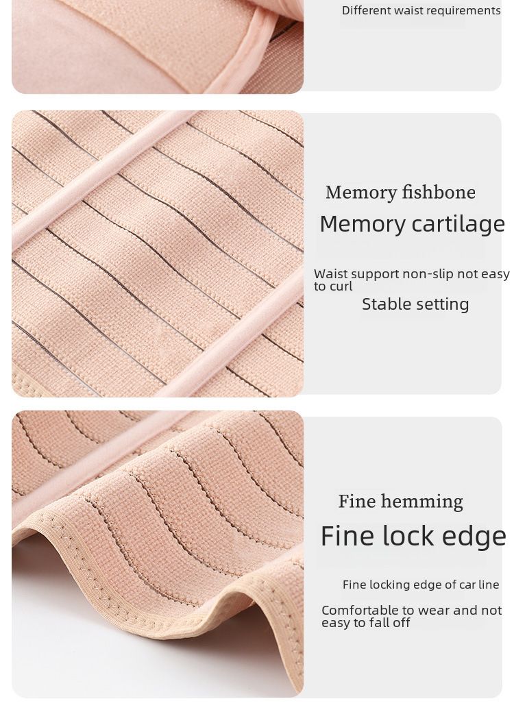 Strengthen postpartum belly belt three-piece set natural delivery cesarean section binding girdle breathable girdle belt factory direct sales_voghion.com