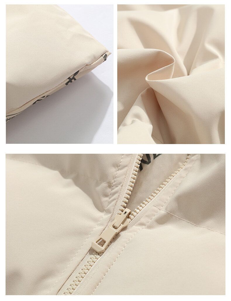 Abbigliamento maschile cappotto di cotone cappotto piatto marchio alla moda maschile cappotto di cotone da coppia giacca di cotone di seta cappotto di cotone da indossare su entrambi i lati_voghion.com