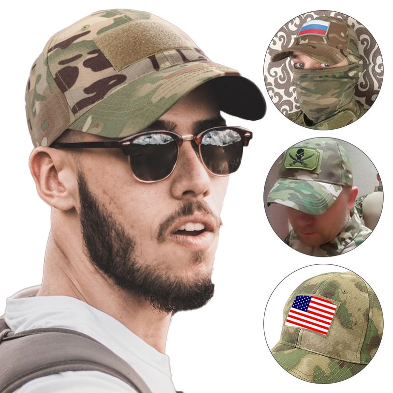 New Caps Camo Unisex Baseball Hat Trucker Gorras Tactical Cap Camouflage Snapback Hats 18 Colors Outdoors Hike for Men_voghion.com