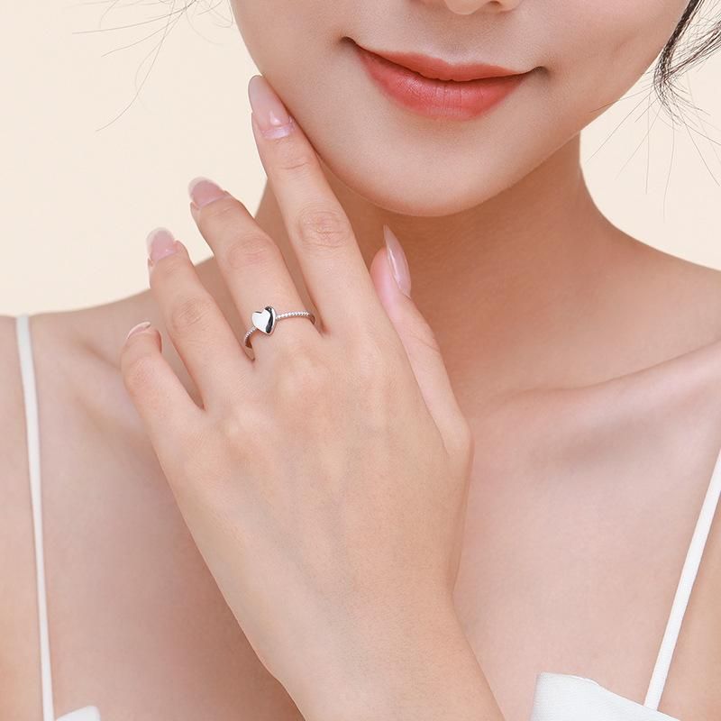 Tancise Classic Zircon Bague en argent pour femme Bijoux Promesse de mariage Cadeau de fête_voghion.com