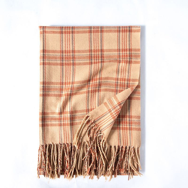 Linha de impressão Cashmere Feminino 2024 Outono e Inverno Novo Cachecol_voghion.com