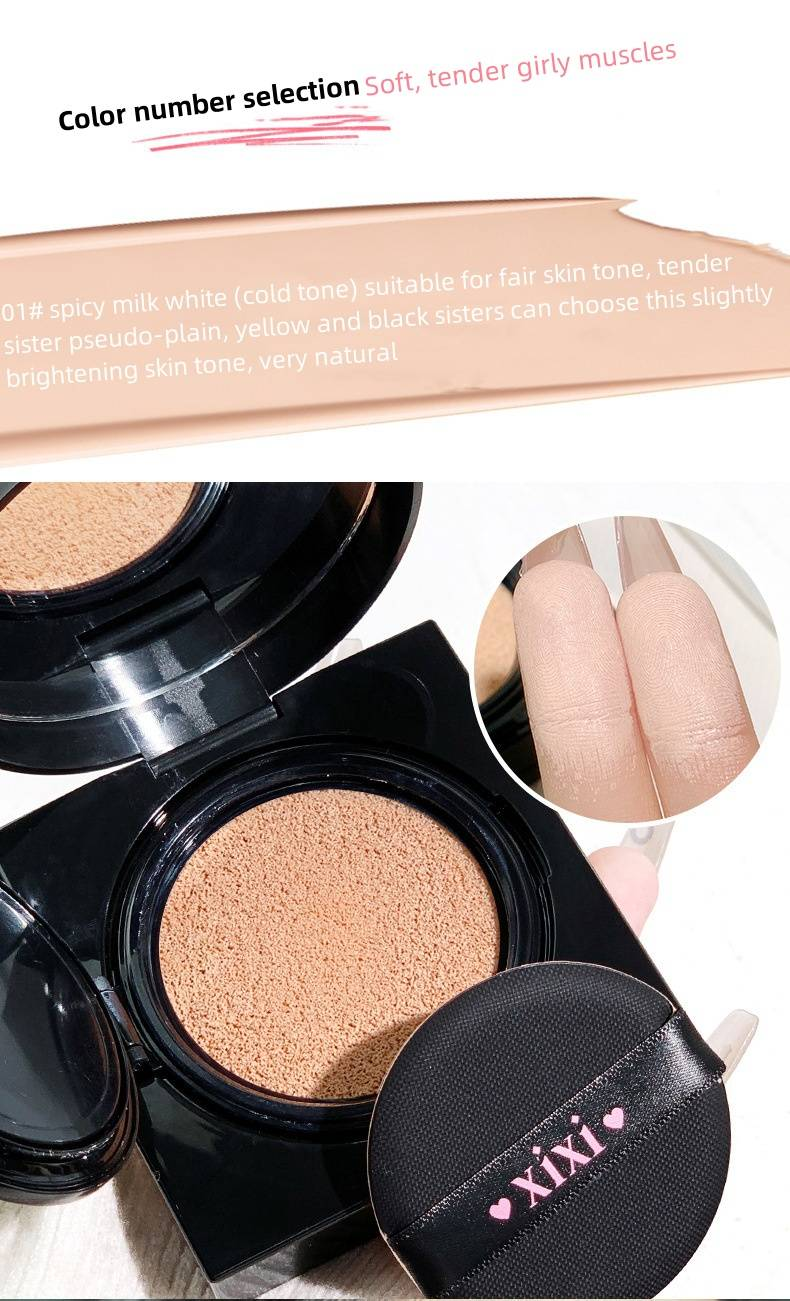 Puder Yano Oil Control Air Cushion Puder Zartes und glänzendes Kleid mit Concealer Clear False Plain mit Ersatzset_voghion.com