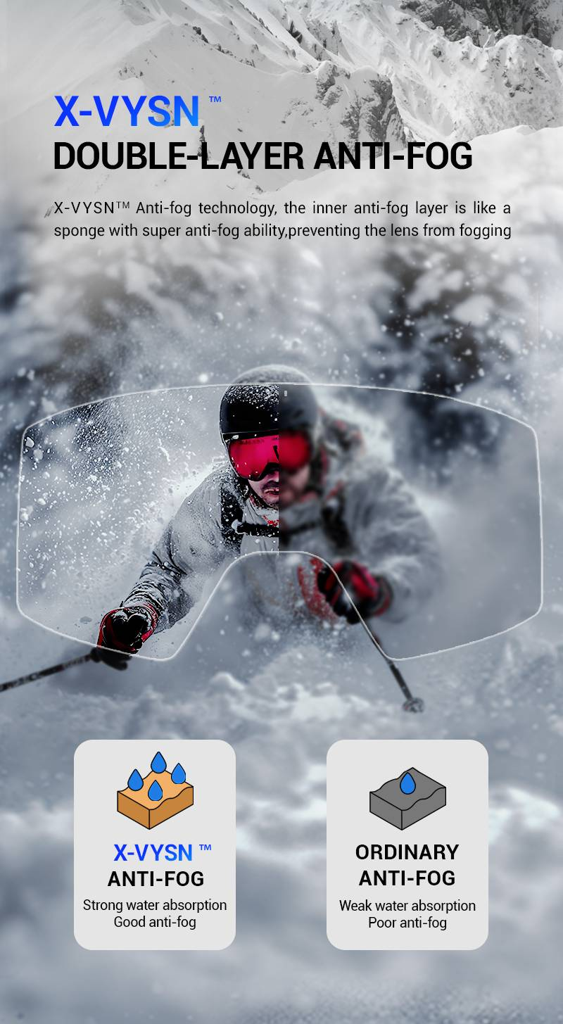 KAPVOE Márka Síszemüveg UV400 Páramentes Síszemüveg Símaszk Férfi Női Snowboard Hószemüveg Sport síszemüveg Téli_voghion.com