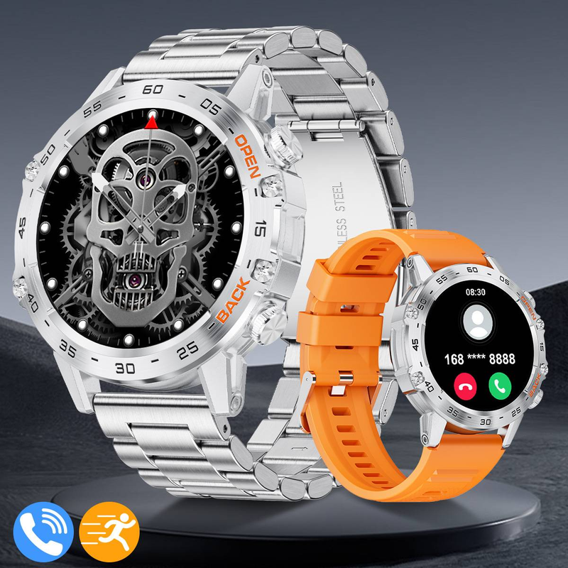 Dedicated men's business wireless call multi function waterproof health monitoring sports smart watch_voghion.com