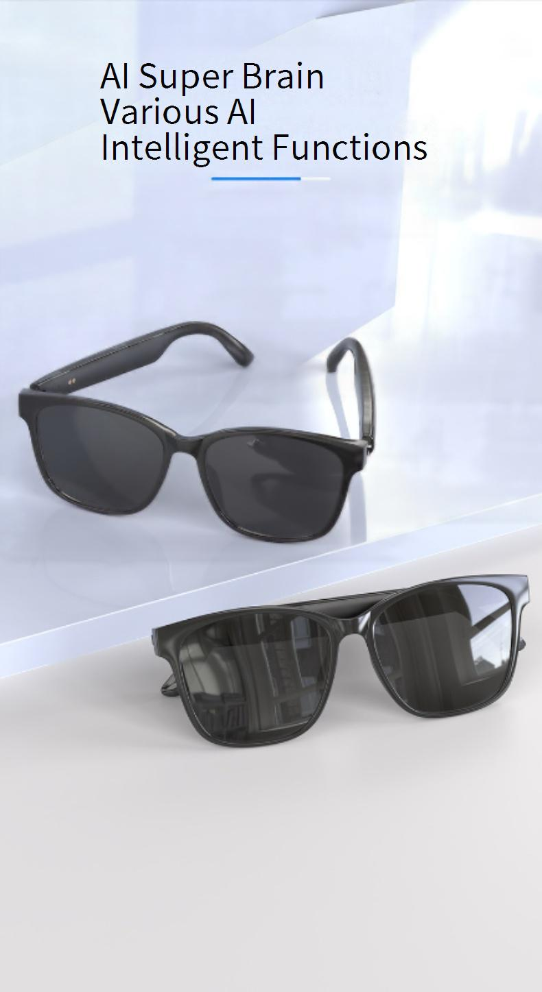 Smart Glasses HYUNDAI HY C8 Smart AI Translation Glasses And Headphones Simultaneous Interpretation 75 Languages Real Time Conference Recording_voghion.com