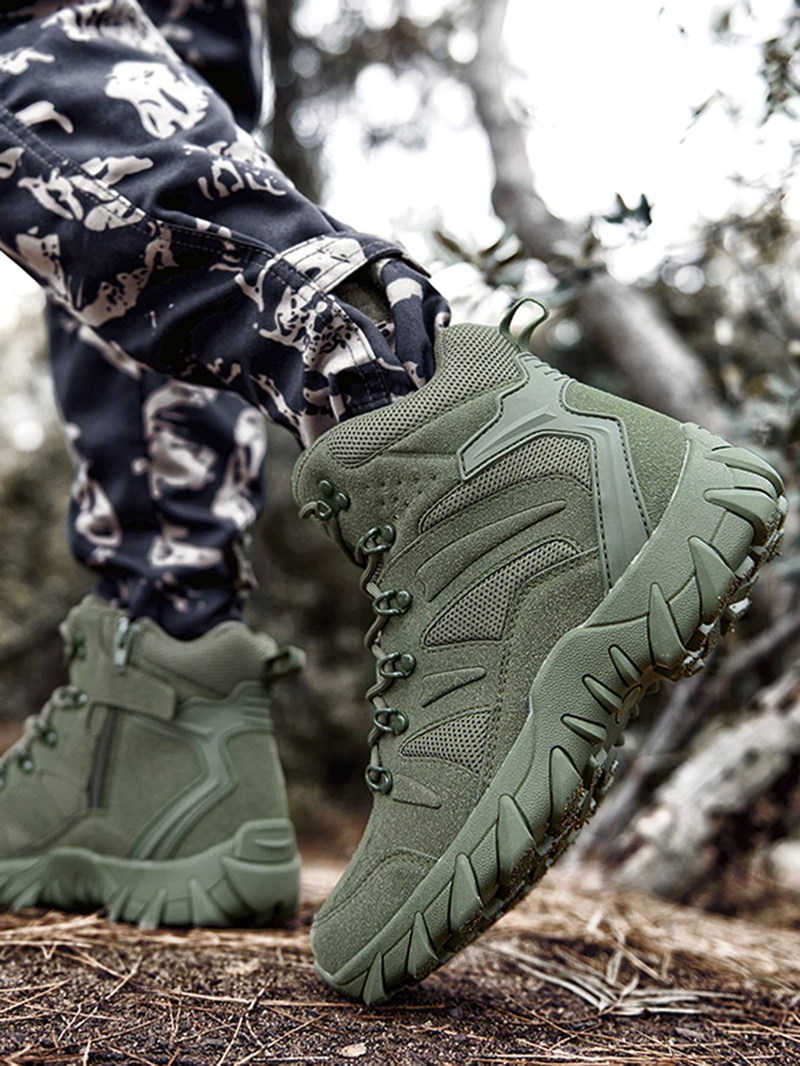 Men's Hiking Boots, Anti Slip And Comfortable Walking Boots, Men's Tactical Boots, Lightweight Casual Boots, Outdoor Hiking Boots_voghion.com