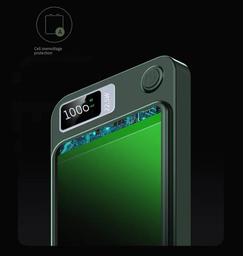 Powerbank Magnetisk Trådløs Powerbank 20000 mAh 22,5W Tovejs Hurtigopladning Mini Mobil Powerbank_voghion.com