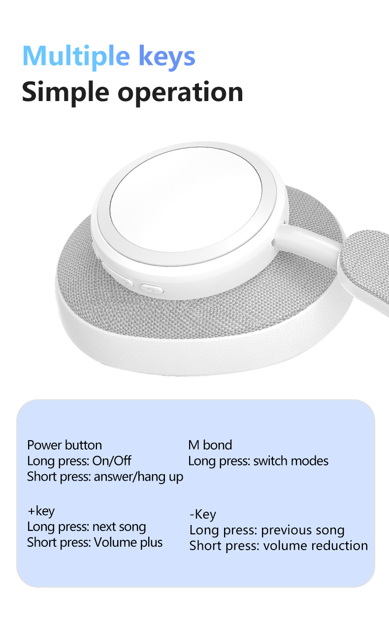 New Wireless Headset Subwoofer Patch Technology Long Battery Life Bluetooth Headset_voghion.com