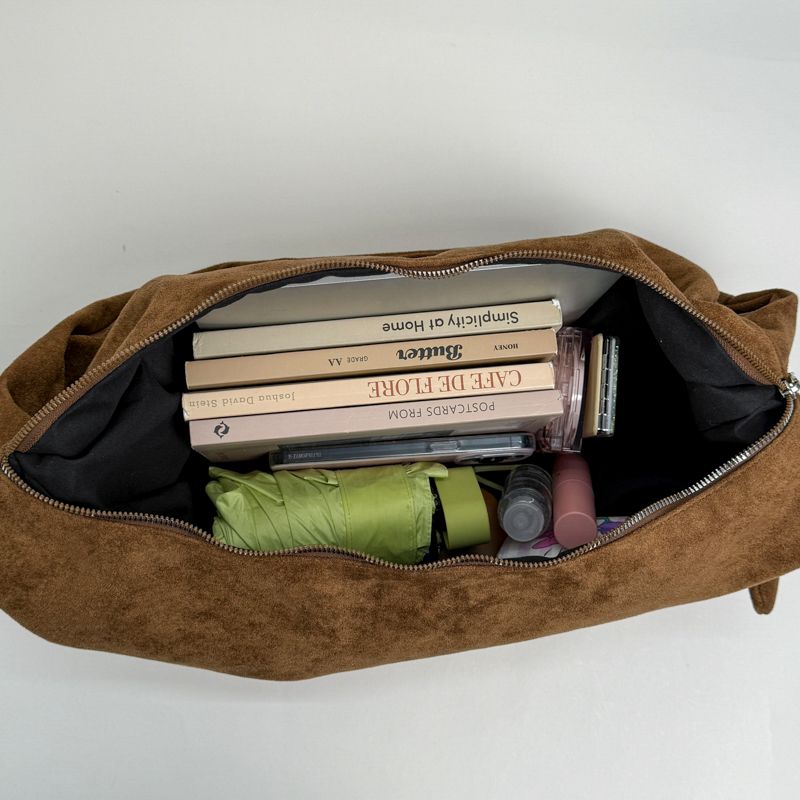 Sac en daim, grande capacité pour femme, nouveau sac à bandoulière décontracté automne-hiver 2025, sac rétro pour les déplacements_voghion.com