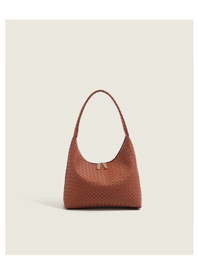 Nuova versione coreana, borsa a tracolla singola da donna in tessuto di grande capacità, alla moda e versatile, leggera e lussuosa_voghion.com