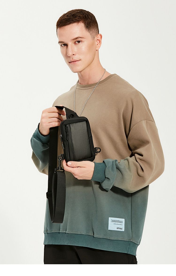 Shoulder Bag, New Listing Messenger Bag Men's Mini Lightweight Simple Small Bag Mobile Phone Bag Men's Waist Bag Sports Running_voghion.com