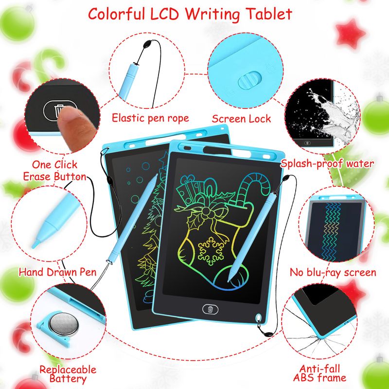 16/12/10/8,5-Zoll-LCD-Grafiktablett, Zeichentablett, elektronische Schreibtafel, 3-12 Jahre Kindergeburtstag_voghion.com