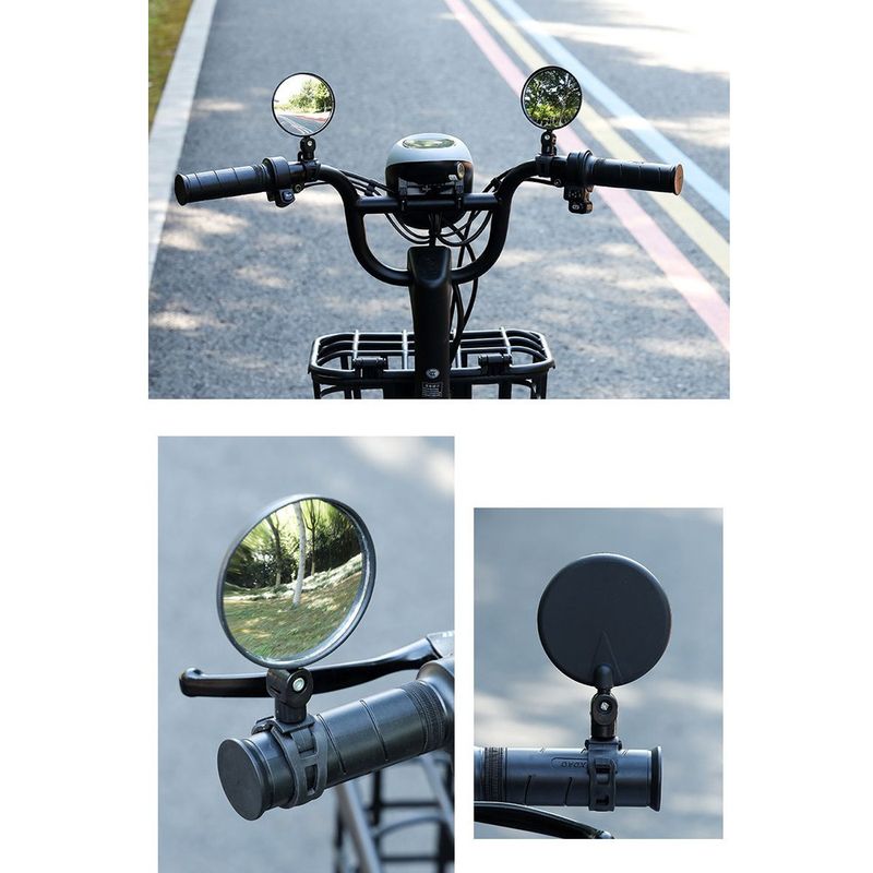 Universal-Rückspiegel für Fahrrad, Mountainbike, Ultraweitwinkel, konvex, reflektierend, Elektroroller, kleiner Rückspiegel_voghion.com