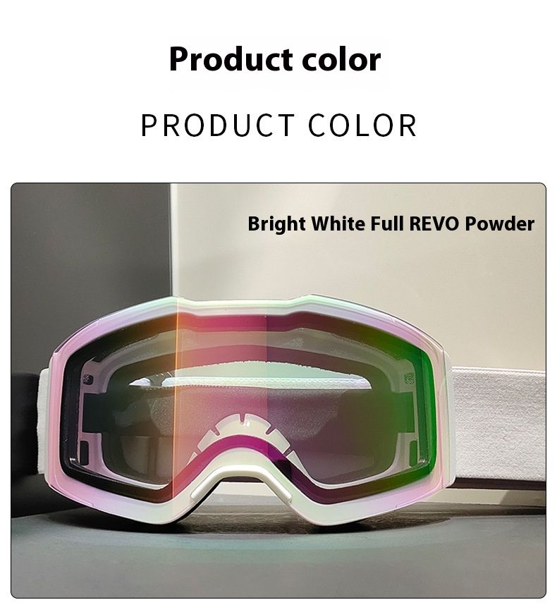 Ski double-layer anti fog cylindrical surface, men's and women's outdoor snow goggles, adult mountaineering skiing_voghion.com
