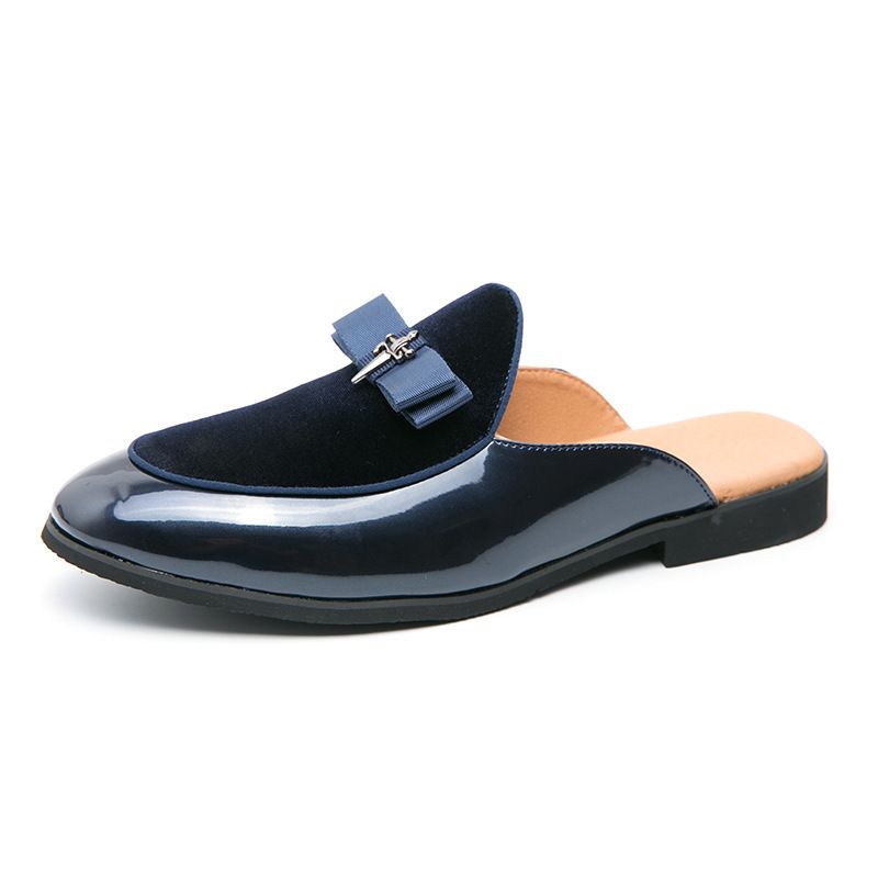 Moda Slip-On Günlük Terlikler Yazlık Büyük Sırtı Açık 38-47 Erkek Ayakkabıları Beden Yarım Loafer'lar_voghion.com
