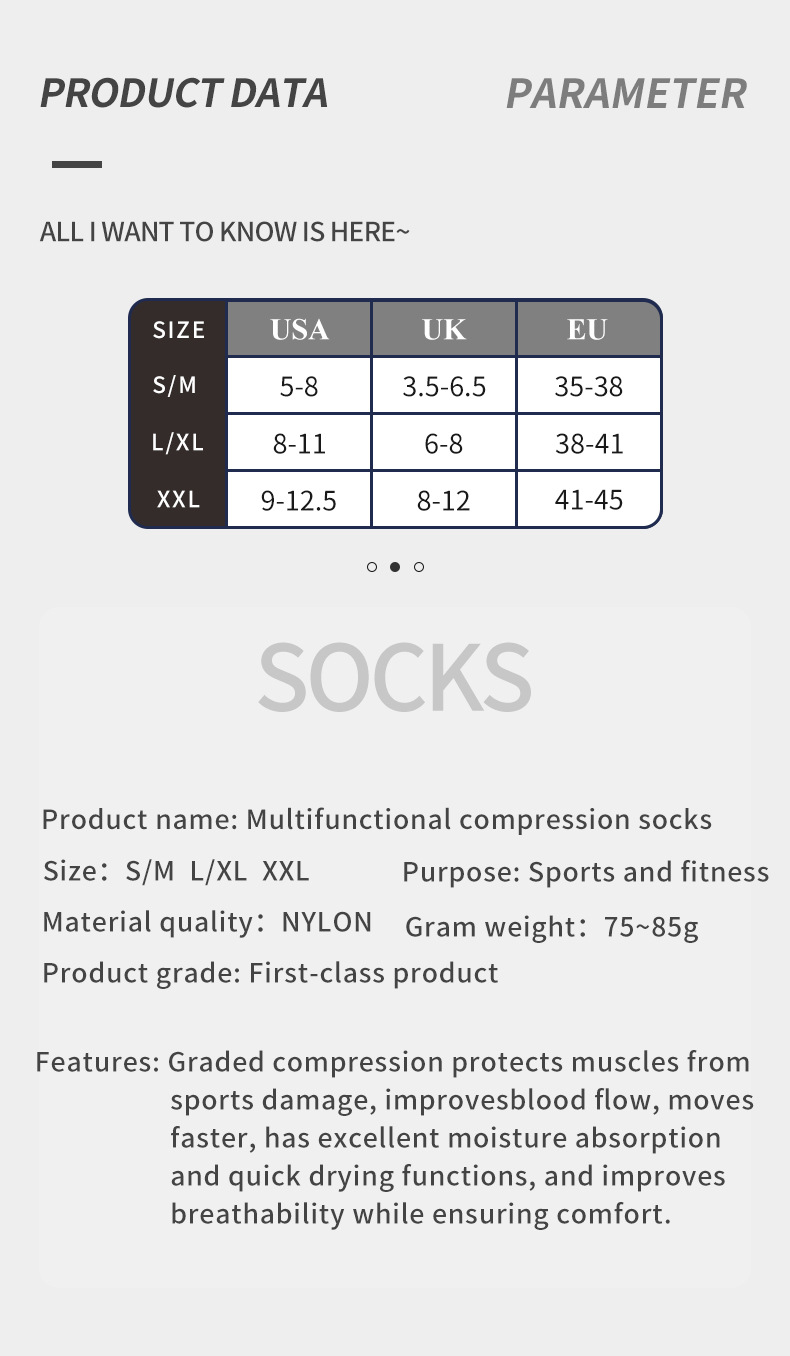 sports elastic compression socks spring and summer new professional sports socks running socks women's anti slip sweat absorbent long tube pressure_voghion.com