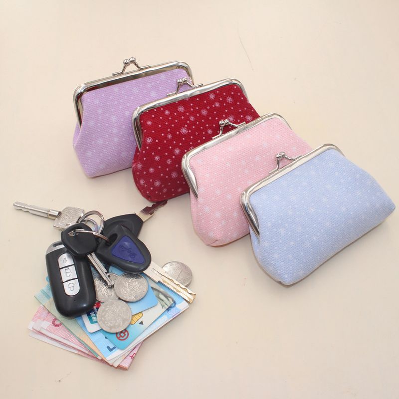 Spot wholesale 2022 new 4-inch buckle coin purse fabric small fresh student card mini cute handbag_voghion.com