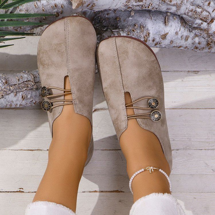 Large Size 2025 Spring And Autumn New Comfortable One Foot Flat Single Shoes, Casual Lazy Shoes For Women_voghion.com