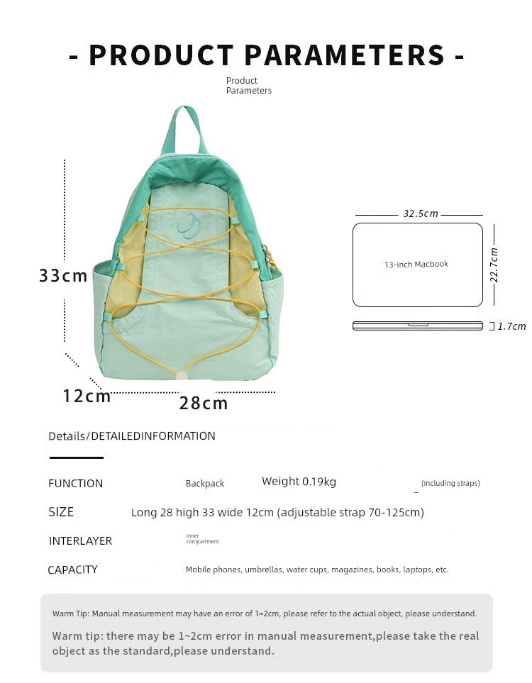 Nahrbtnik za ženske v trendovskem nišnem slogu, športna zunanja šolska torba_voghion.com