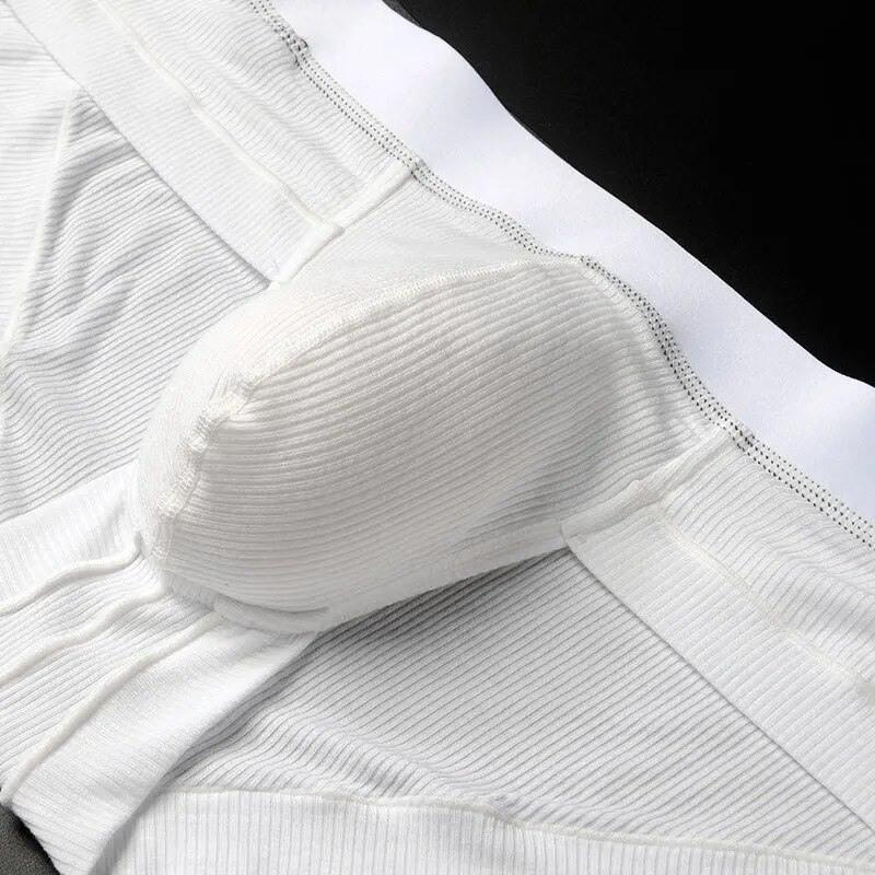 Sexy Extra Large U Convex Pouch Sweat Wicking Breathable Men Underwear Briefs 2pcs_voghion.com