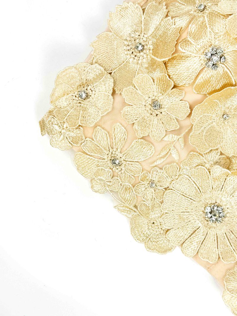 Damenbekleidung Dreidimensionales, mit Blumen und Diamanten besetztes, körperformendes Tube-Top für die Oberbekleidung Straps-BH für Damen_voghion.com