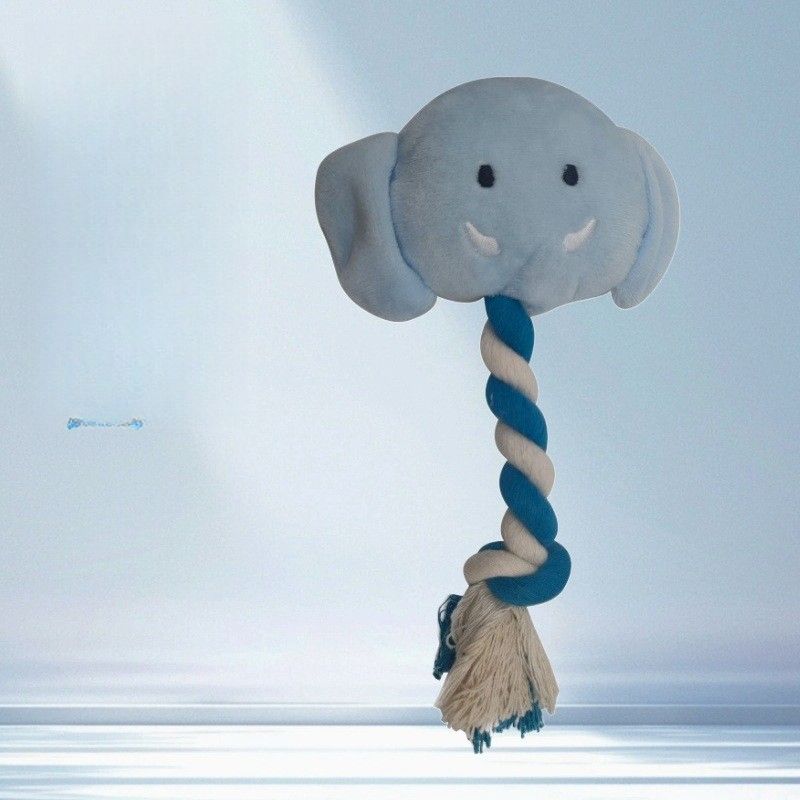 Sound-making Pet Soft Elephant Plush Dog Toy Cute Durable Small Doll_voghion.com