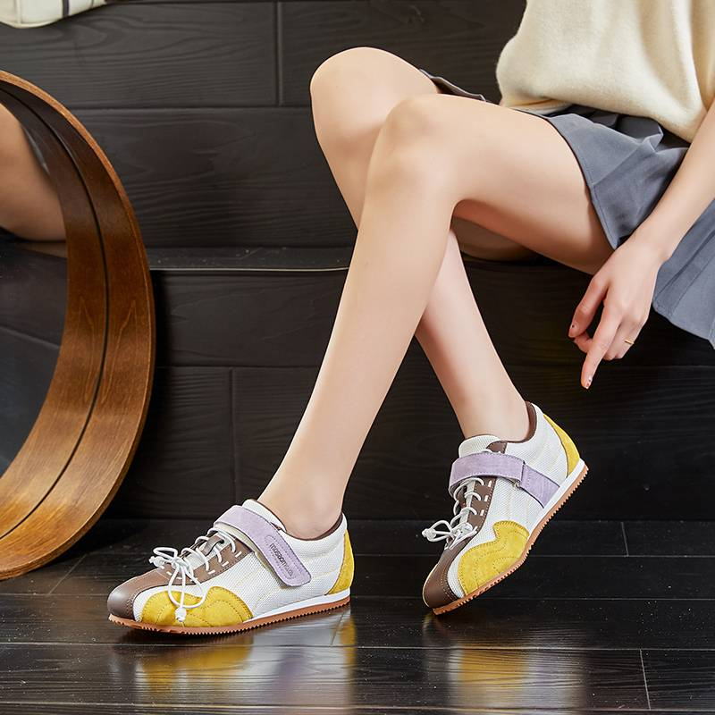 MingLiu Ura Grass Pigskin Inlegzool Forrest Gump Schoenen Voor Dames In Lente En Zomer 2025, Nieuwe Velcro Trainingsschoenen, Veelzijdige Casual Schoenen_voghion.com