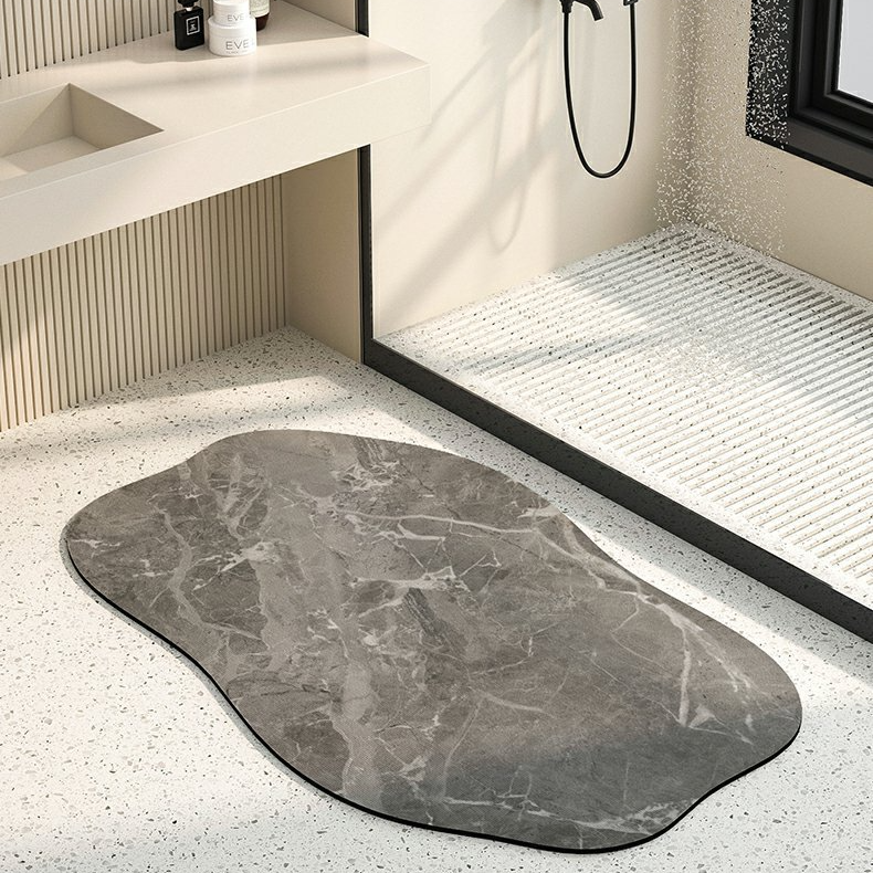 Tappetino per il bagno in fango diatomeico, tappetino assorbente per la casa, tappetino antiscivolo, tappetino per il bagno ad asciugatura rapida, tappeto speciale per il bagno_voghion.com
