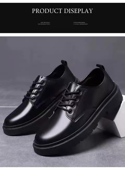 Small Hit Casual Single Lederschuhe Sommer Atmungsaktive Dicke Sohle All-Match Rutschfeste Weiche Sohle Arbeitsbrett Trendy Schuhe_voghion.com
