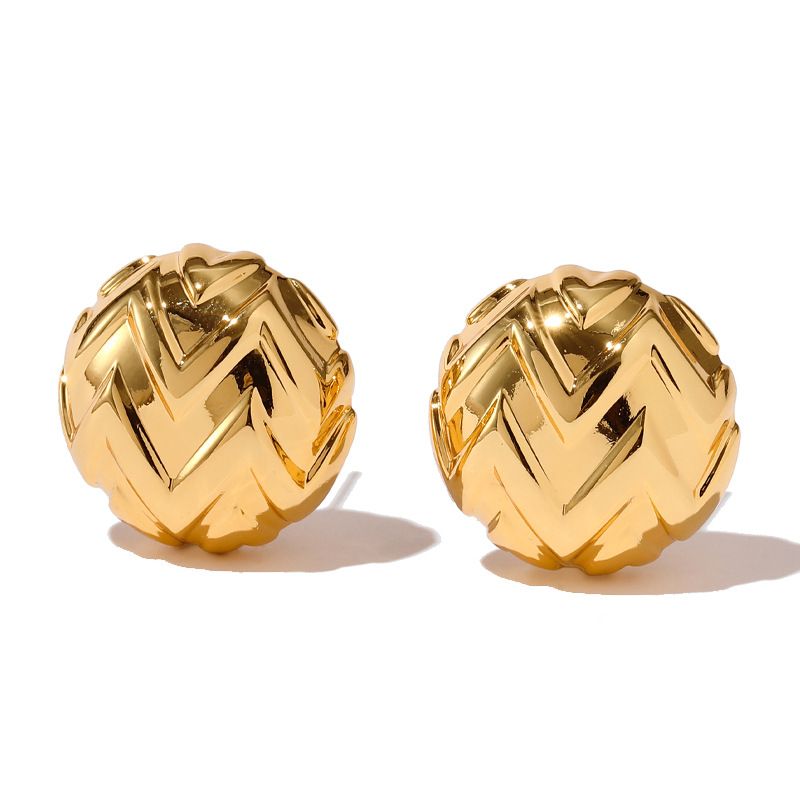 Orecchini di alta qualità placcati in rame K in vero oro, tutti abbinati, orecchini retrò con temperamento, accessori per il pendolarismo aziendale_voghion.com