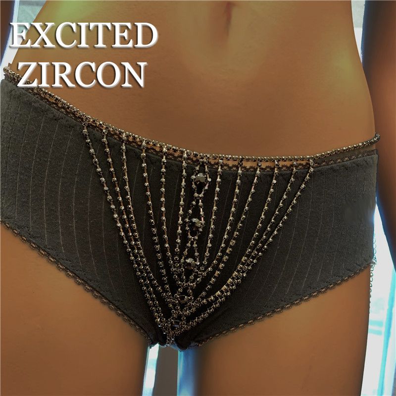 Sous-vêtements sexy avec vêtements de discothèque Flash Water Dia Bikini Body Chain_voghion.com