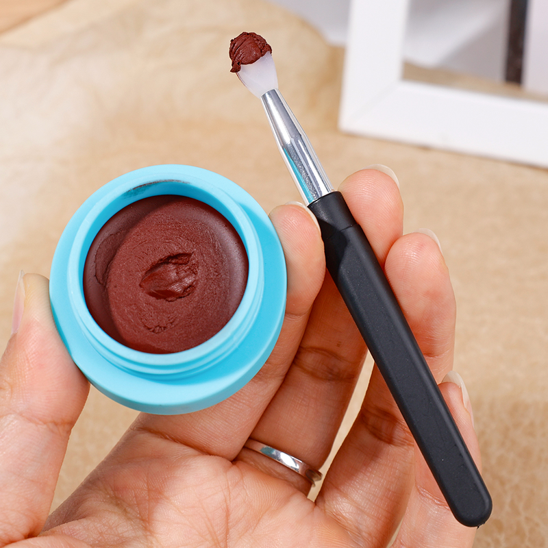 Silikon-Lidschattenpinsel, Make-up-Pinsel, Eyeliner-Pinsel, tragbar, einfarbig, Eyeliner-Pinsel, Kontur-Make-up-Pinsel-Werkzeug_voghion.com