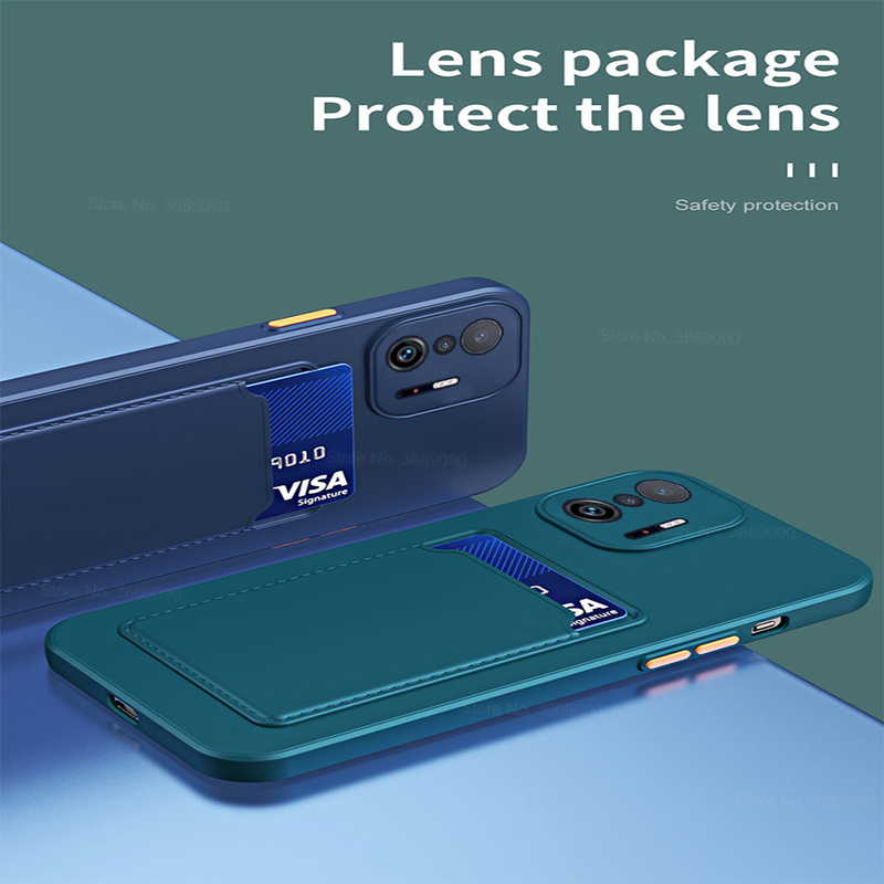 Quadratischer Kartensteckplatzhalter, weiche Silikon-Rückseitenabdeckungen für Xiaomi 11T Pro mi11t mi 11t 11tpro xiomi 11 t_voghion.com