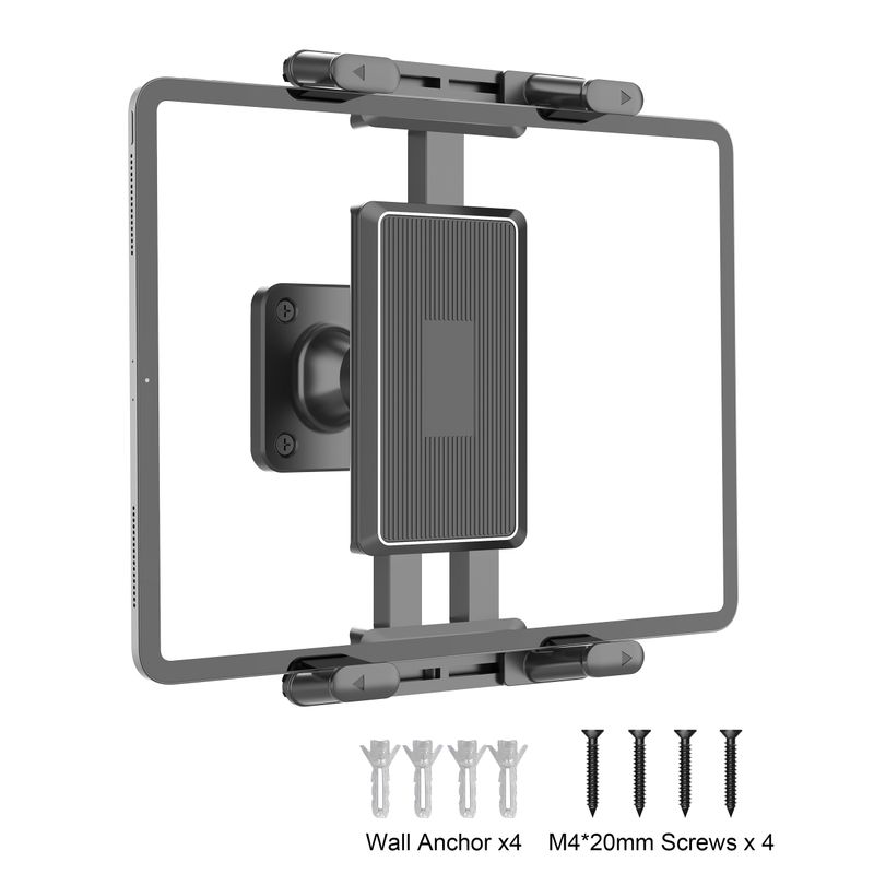 Mount, 360° Rotation Tablet Holder Stand, Sturdy Base, Kitchen Wall Mount Compatible With IPad/iPhone/All 4.7-15 Inch_voghion.com